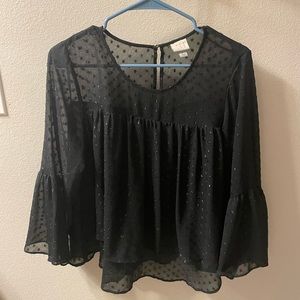 Black shimmery top. A New Day brand